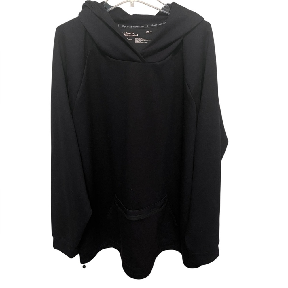 Sports Illustrated Men’s Black Hooded Sweatshirt. 4XLT. NWOT